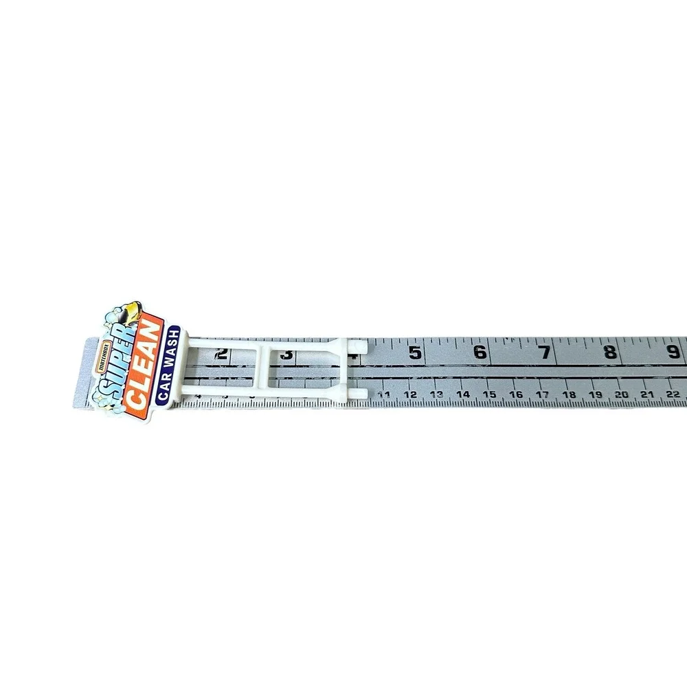 Matchbox Super Clean Car Wash Replacement Sign Accessory White‎ Plastic